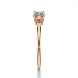 Złoty pierścionek 585 z diamentem różowe złoto SBPZ_028